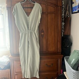 Seafoam green jump suit